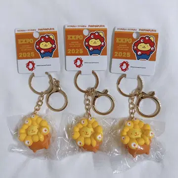 먀쿠먀쿠 산리오 키링 폼폼푸딩 세트