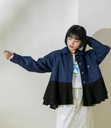 에이미 로우 데님 자켓
