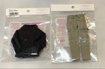 momoko 인형 momoko 아웃핏 P 코트 네이비 팬츠 2점
