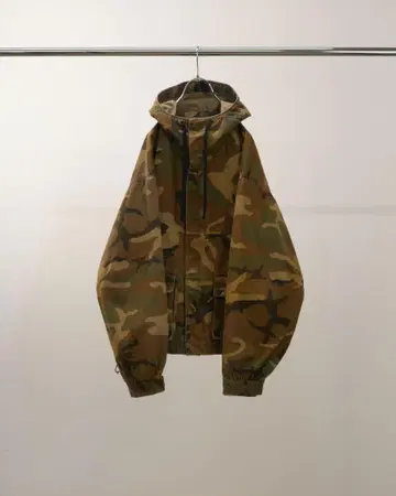 Ancellm CAMO ZIPUP HOODIE WOODLAND Size2