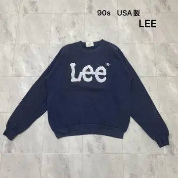 90s USA제 LEE 맨투맨 빈티지 프린트 스테디셀러 로고 아메카지