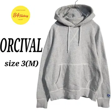 ORCIVAL 후디 맨투맨 후드티 남성용 M 상당 프렌치 구제 의류