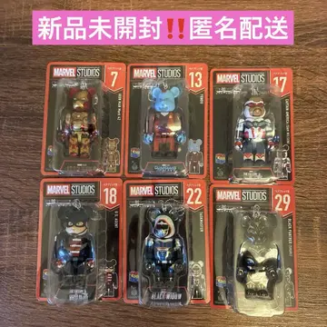 MARVEL 해피 복권 베어브릭상 6체 세트 묶음 판매 미개봉 새상품