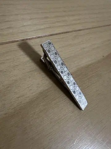 페라가모 실버 넥타이핀