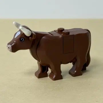 정품 LEGO 동물 브라운 소 1마리