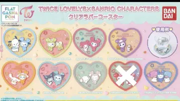 TWICE LOVELYS x SANRIO 클리어 러버 코스터 세미 컴프