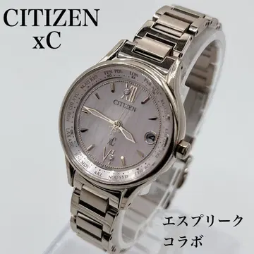 작동품 CITIZEN xC 에스프리 콜라보 사쿠라 핑크 손목시계