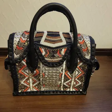 그레이스 콘티넨탈 비즈 자수 백
