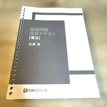 사법시험 카토 세미나르 2024 기초문제연습 텍스트 헌법