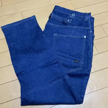 젬블 사루엘 다크 네이비 데님 팬츠 L