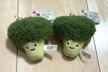 다이소 브로콜리 키체인 키링 2개