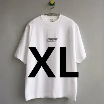 XL everyone j.30000 로고 반팔 티셔츠