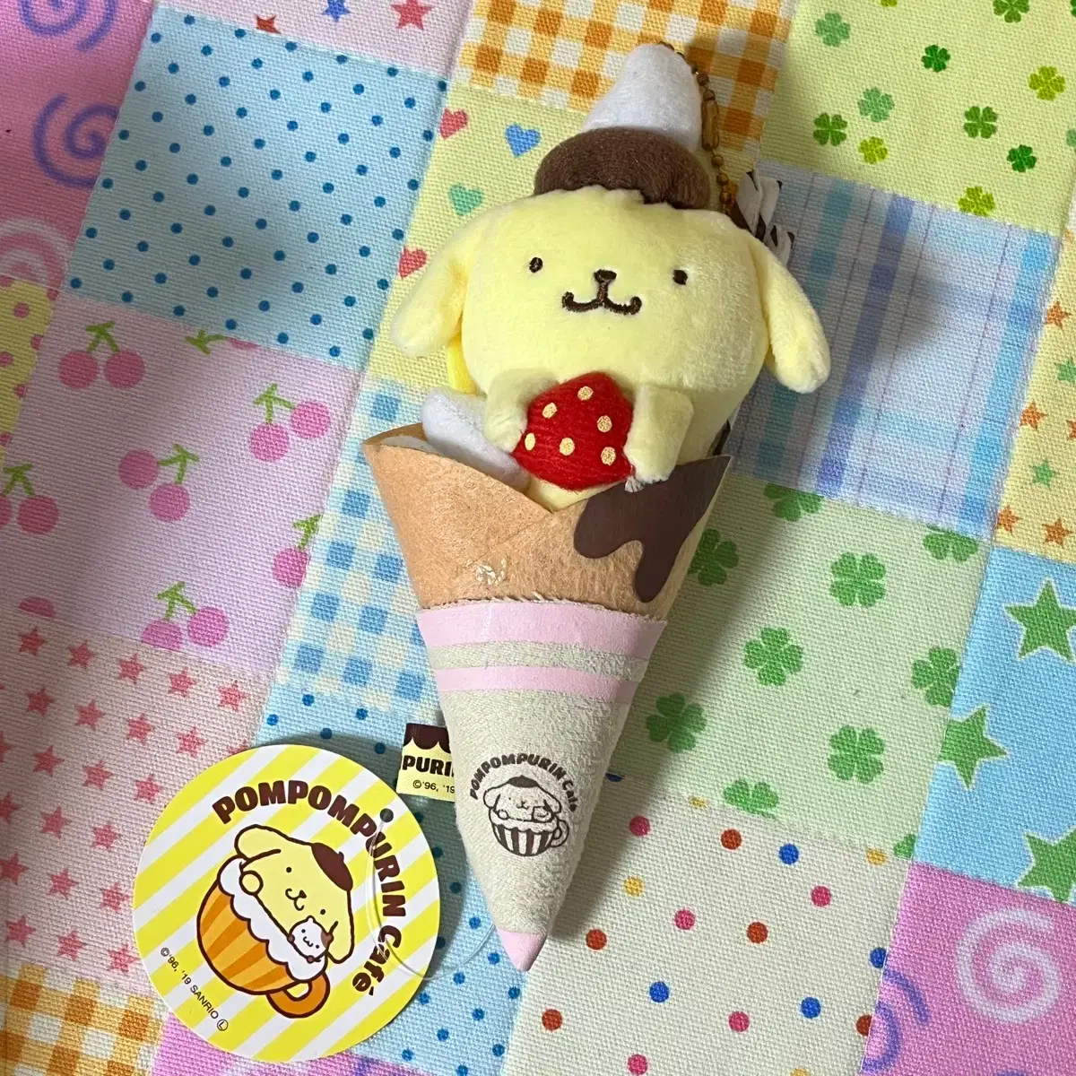 Pompompurin Crepe Doll Keyring