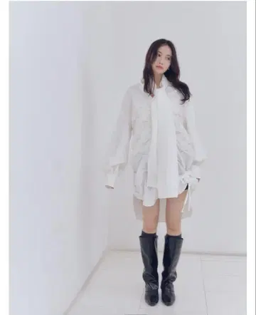 미나마츠 프로듀스 Andequal drawstring tie tunic