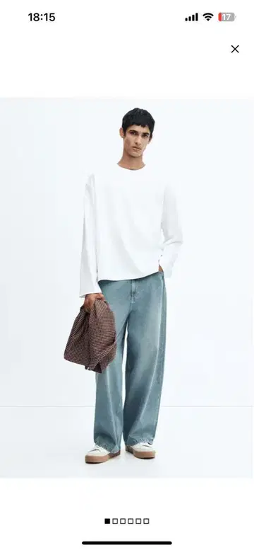 H&M 슈퍼 배기 데님 29/30