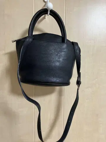 EMODA 심플 블랙 천연 가죽 가죽 숄더백
