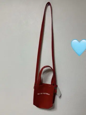 미사용 새상품 SEE YOU YESTERDAY 미니백 레드 빨간색
