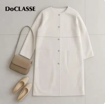 J882@ DoCLASSE 롱 가디건 L 사이즈 크루넥