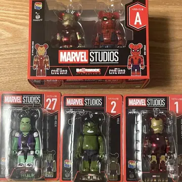 MARVEL STUDIOS BE@RBRICK A상 1.2.27번 세트