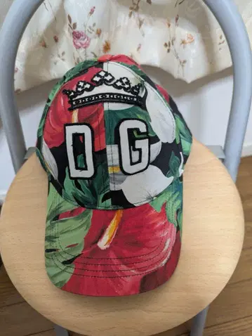 돌체앤가바나 로고 프린트 Flower 캡 Size58