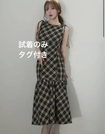 andmary Grenda ribbon long dress M