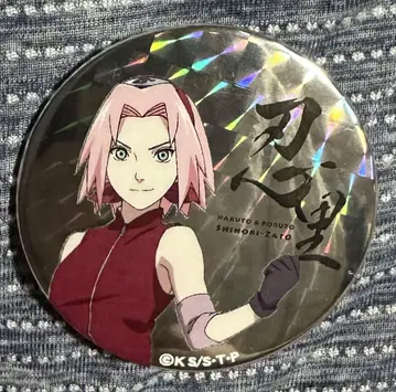 NARUTO 사쿠라 닌리 홀로그램 캔뱃지