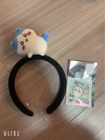 치이카와 파크 하치와레 머리띠 키링 스티커 세트