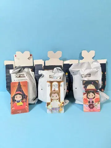POPMART 디즈니 프린세스 EXCLUSIVE RIDE 시리즈 3체 1