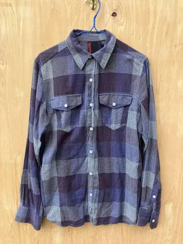 구 택 BURTON 90's 플란넬 셔츠 인도산 버튼 vintage