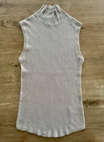 SHISHIKUI 시시쿠이 NS KNIT 슬리브리스 니트 베이지