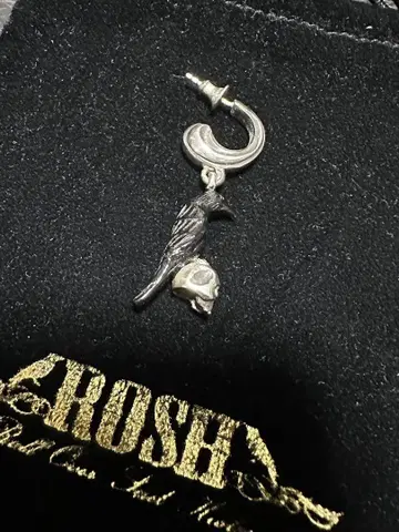 ROSH 실버 925 까마귀 귀걸이