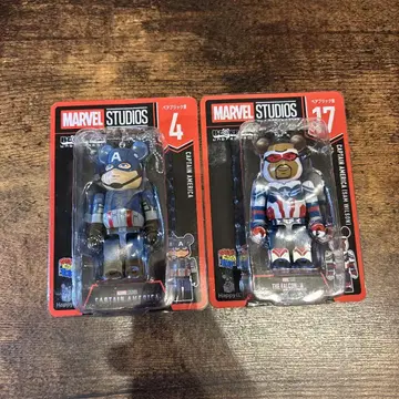 MARVEL/BE@RBRICK 캡틴 아메리카 세트
