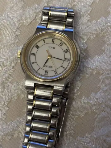 SEIKO 스피릿 쿼츠 손목시계 실버/골드