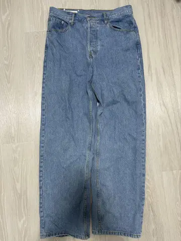 드리스 반 노튼 와이드 데님 팬츠