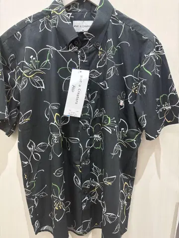 플로럴 프린트 카리유시 의류 다크 그레이 L