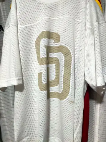 MLB SD 로고 메쉬 크루넥 티셔츠 미사용 새상품