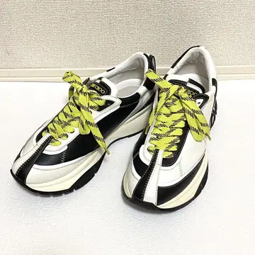 [새상품급] JIMMY CHOO 지미추 스니커즈 가죽 41 26cm