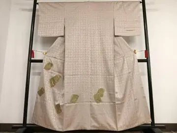 럭셔리 이로도메소데 부품 자수 초화문 순수 실크 일품