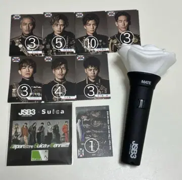 JSB3 응원봉 멤버 카드 포함
