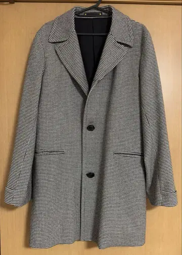 폴스미스 체크 무늬 체스터 코트