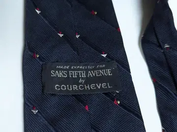 SAKS FIFTH AVENUE 실크 코듀로이 네이비