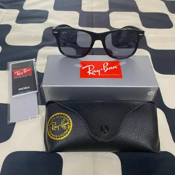 [ 새상품 ] Ray-Ban 블랙 프레임 x 스카이블루 렌즈. 익명 배송