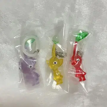 피크민 메지루시 액세서리 빨간색 노랑 보라색 세트