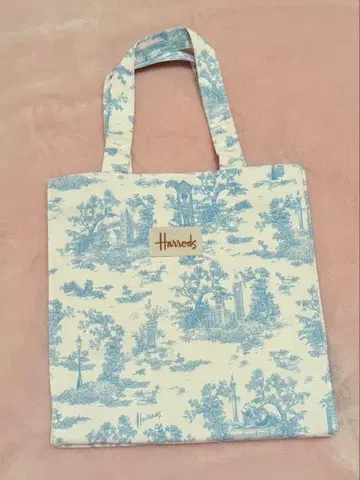 Harrods 토와르 드 주이 토트백 블루 S 사이즈 해롯