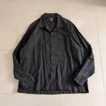 RRL 랄프 로렌 헤링본 오픈 카라 셔츠 XL 플란넬 셔츠