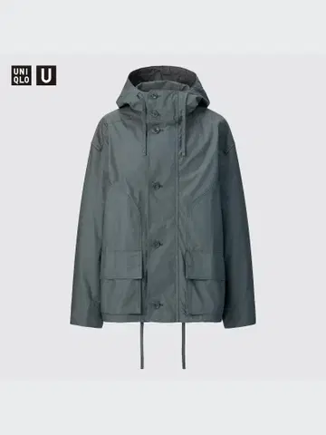 UNIQLO U 릴랙스 후드티 L 다크 그레이 미사용 새상품
