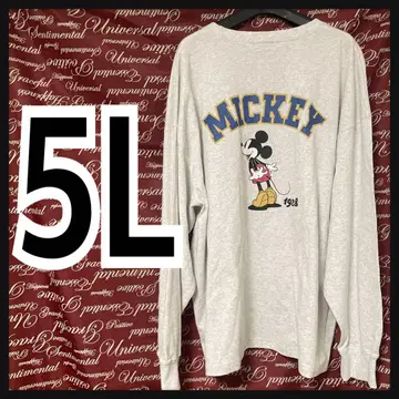 5L 미키마우스 Disney 백 프린트 롱 T 새상품/MCH-509