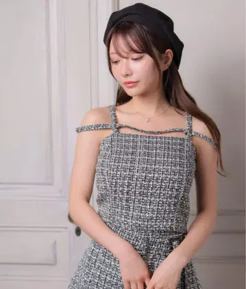 LIPSERVICE 멀티 패턴 스트랩 뷔스티에