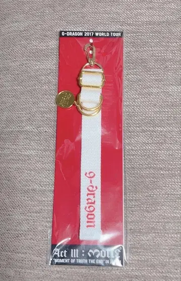 G-DRAGON 2017 WORLD TOUR 키링 (화이트)