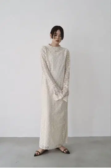 Louren geometric lace dress M 사이즈